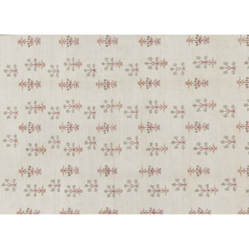 Tapis beige noué à la main de haute qualité