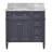 Lakeland 36" Single Bathroom Vanity Set with Marine Gray Cabinet and Carrara Marble Countertop-1490219989