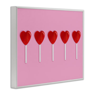 «Valentine's Heart Pops», estampe numérique, design par Lish Creative