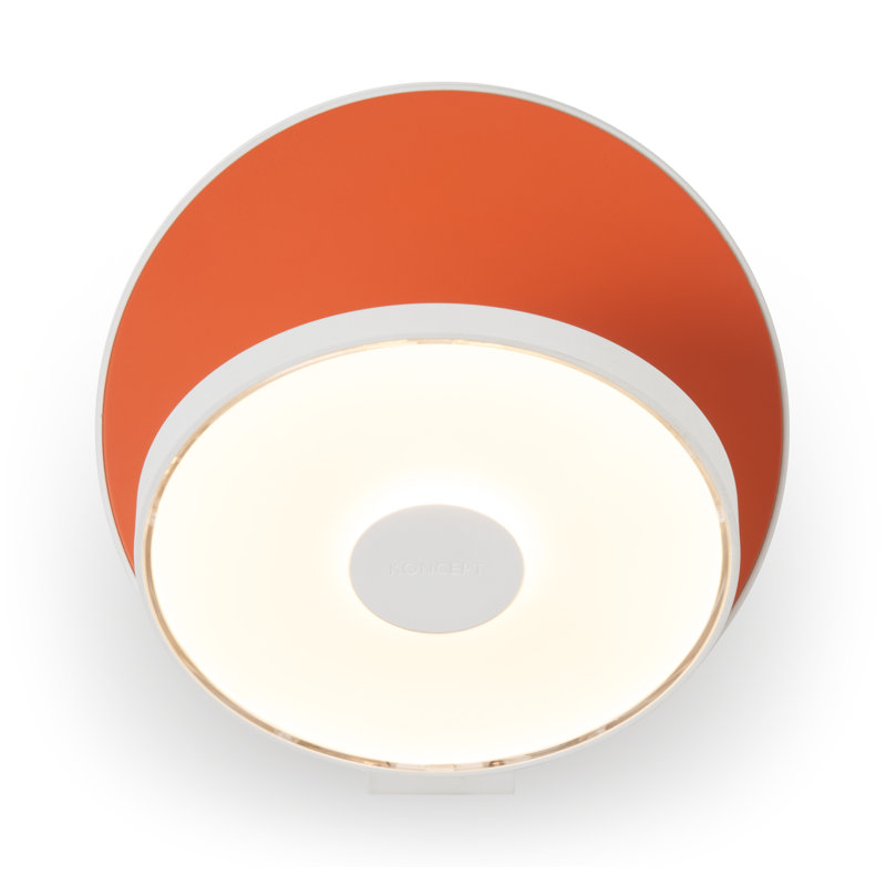 Plafonnier encastré à DEL 1 lumière Gravy, Orange mat