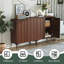 Armoire d'appoint 2 portes avec tablettes réglables-1349665685