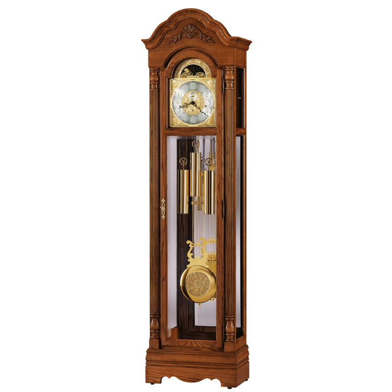 209.6cm Solid + Manufactured Wood Grandfather Clock