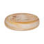 Bol rond rond en verre avec motif tourbillon - Bol décoratif moderne pour décoration intérieure, table d'appoint de chambre à coucher ou tablette - 19 po, orange