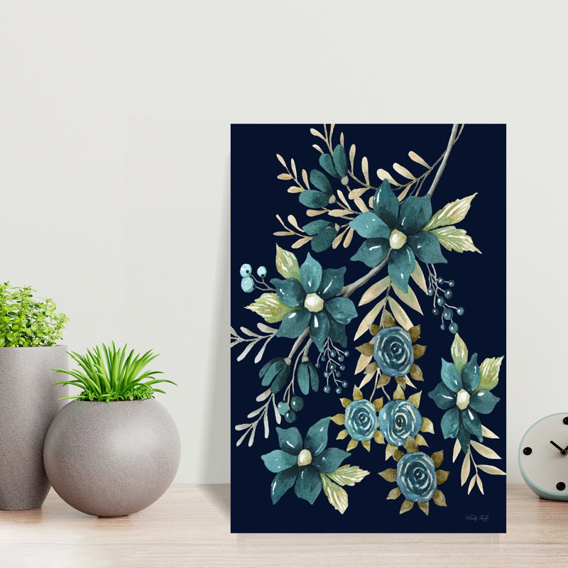 Beautiful Blue Blooms I 1 Piece Wrapped Canvas Wall Art, 45.72cm H x 30.48cm W