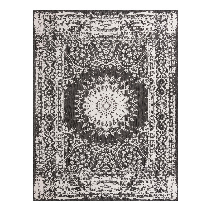 Tapis intérieur / extérieur Ornate Lamotte, Rectangle 9 pi x 12 pi