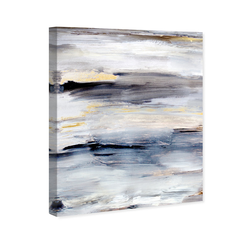 Pacific Waves Painting, Wrapped Canvas, 30" H x 24" W