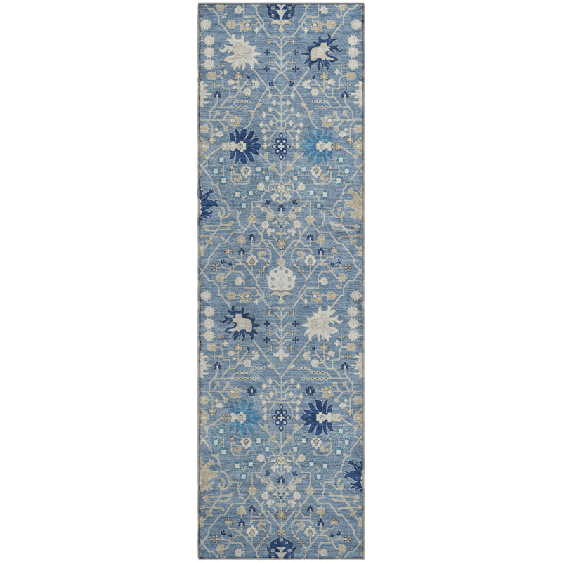 Premium Machine Washable Colmenero AMF1009 Oriental Rug, Runner 2'3" x 7'6"