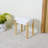 Tabouret de coiffeuse en bois massif Bob