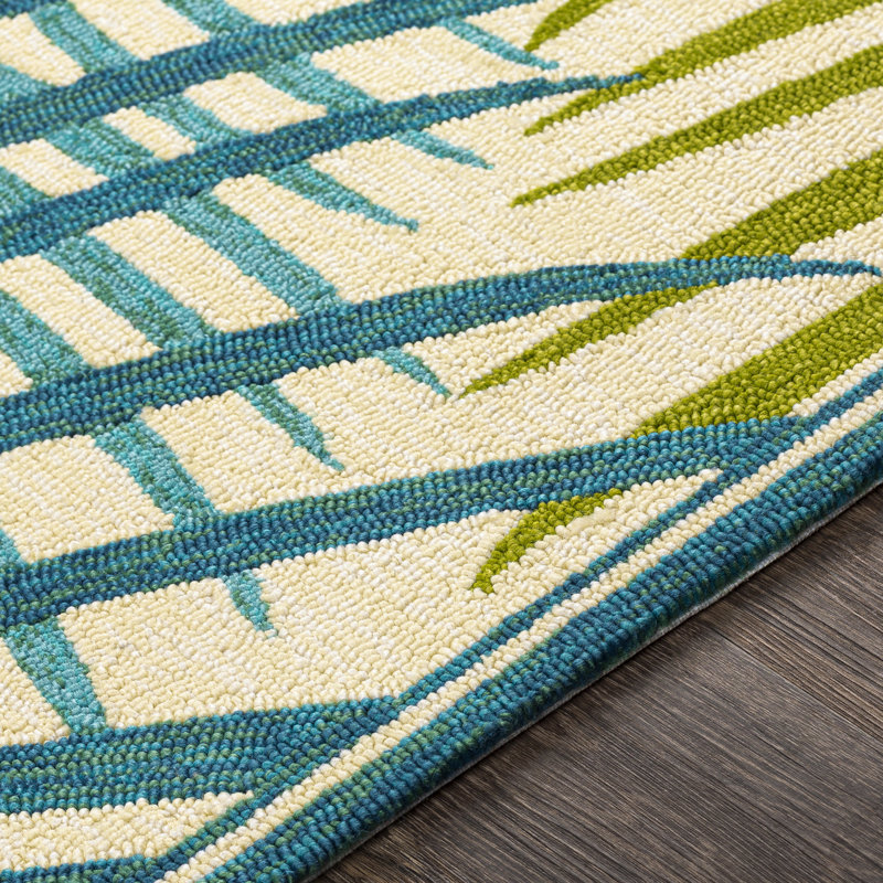 Acxel Floral Indoor / Outdoor Rug, Rectangle 2' x 3'