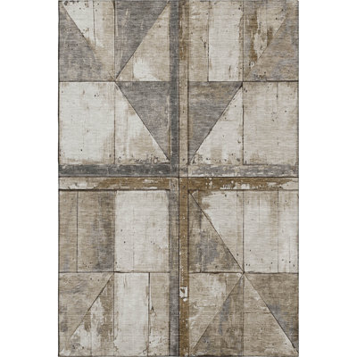 Premium Machine Washable Mayfield AMF1876 Geometric Rug