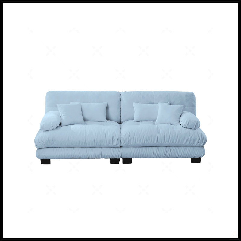 Cloud Couch 2 Seater Sofa, Blue