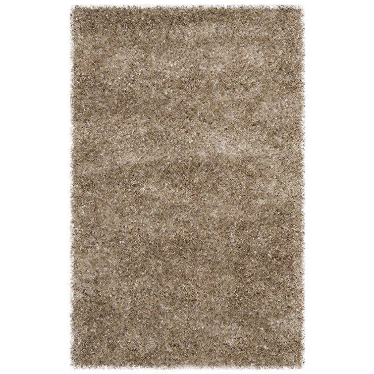 Delane Handmade Tufted Brown Area Rug