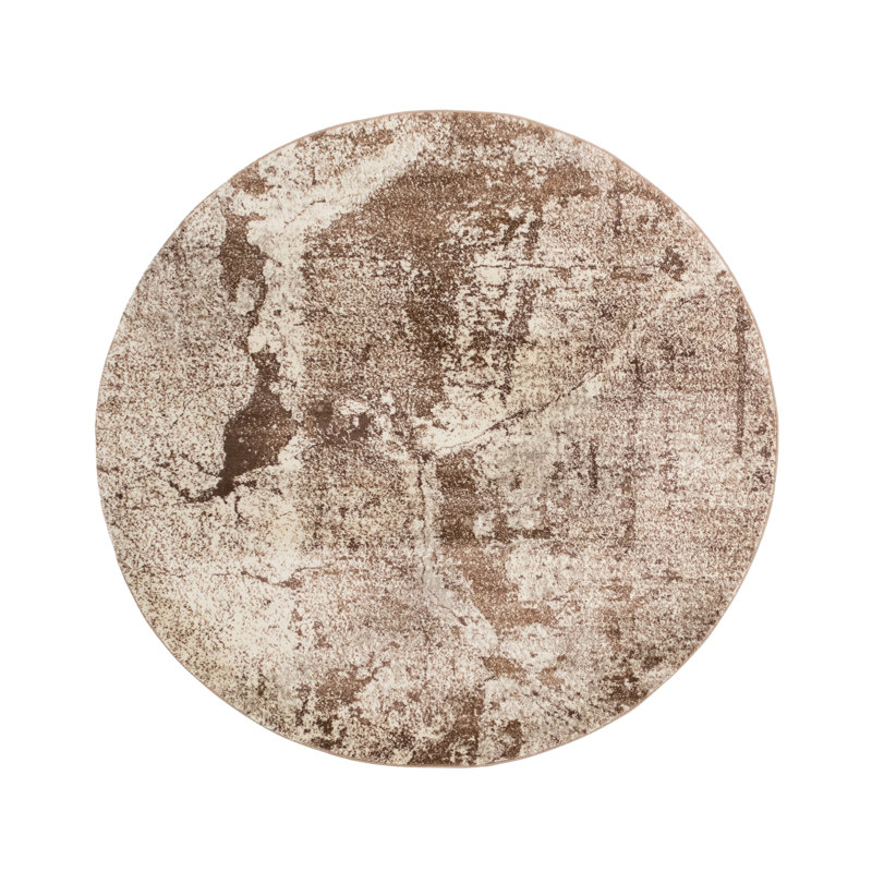 Kelson Abstract Indoor Rug, Round 4'5"