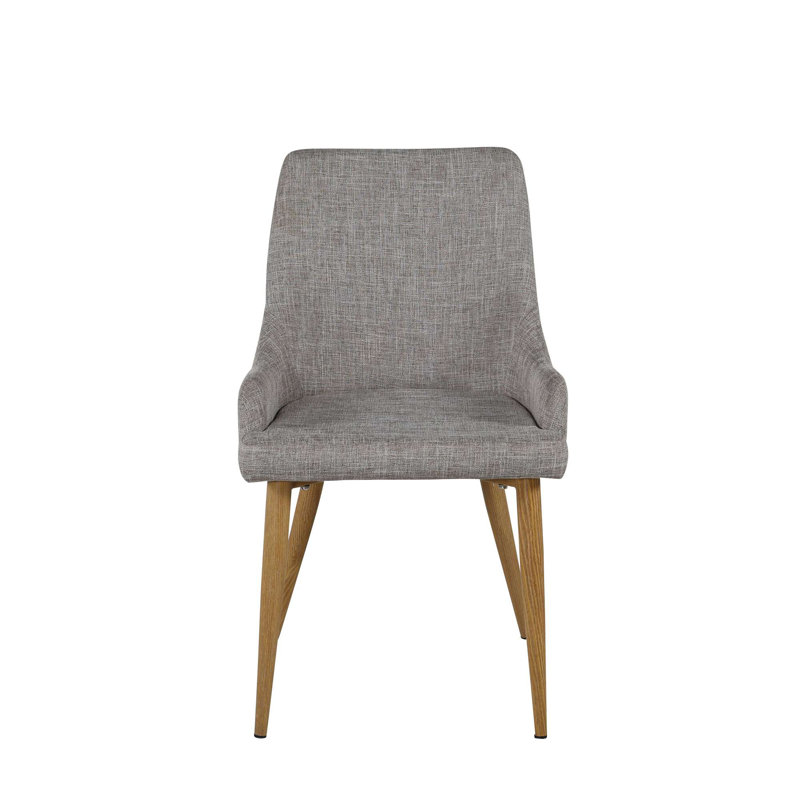 Stebrook 48cm H Upholstered Cantilever Chair, Grey