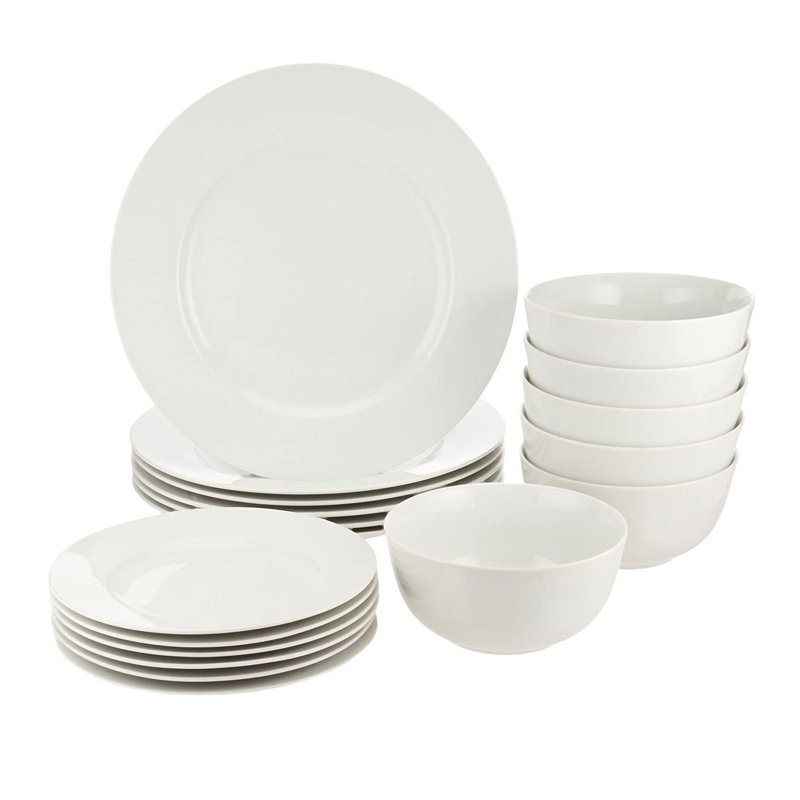 Mensura Piece Porcelain China Dinnerware Set - Service for 4