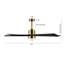 Ventilateur de plafond standard à DEL à 5 pales Athanafis avec télécommande et ensemble d'éclairage inclus-625809390-664920894-662771200