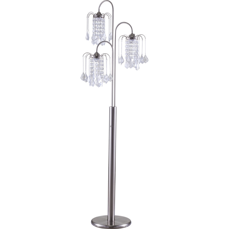 Hawkes 63'' Tree Floor Lamp, Chrome