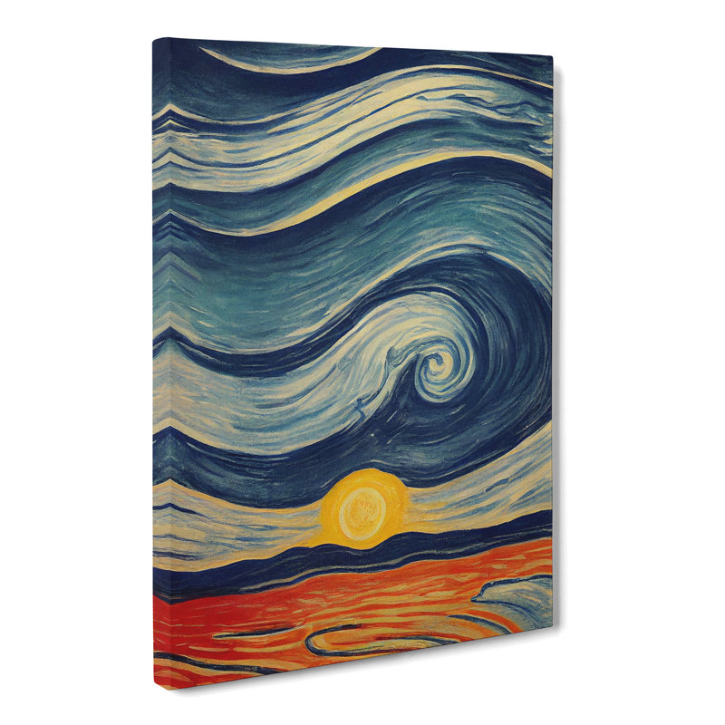 Cloudy Sky Impressionism - Wrapped Canvas, 50cm H x 35cm W x 3cm D