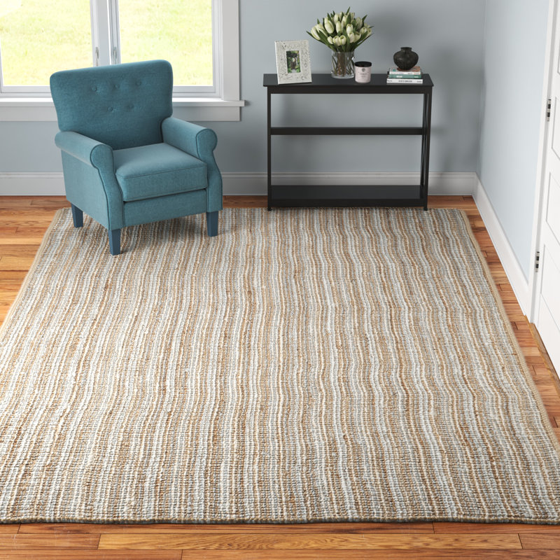Tapis gris / naturel Alda, Rectangle 4 pi x 6 pi