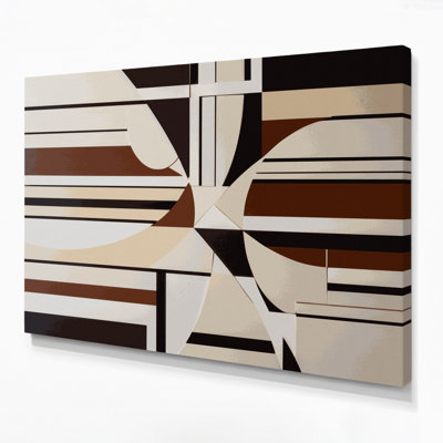 Art mural rigide sur toile 48 "Hard Edge"