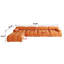  Canapé modulaire réversible en velours de 138,6 po avec repose-pieds Cylar-117221619