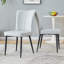 Chaises ergonomiques pour salle à manger et de bureau en gris clair - Style minimaliste moderne pour une utilisation polyvalente