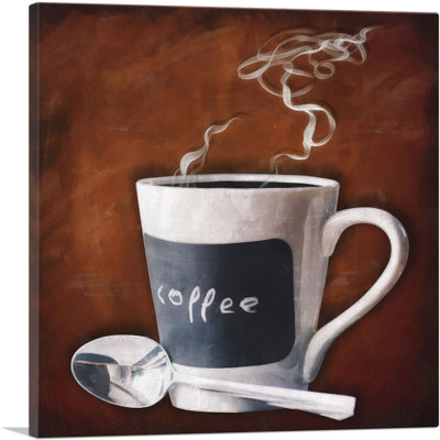 «Cup of Coffee Home Decor», reproduction d'art sur toile tendue