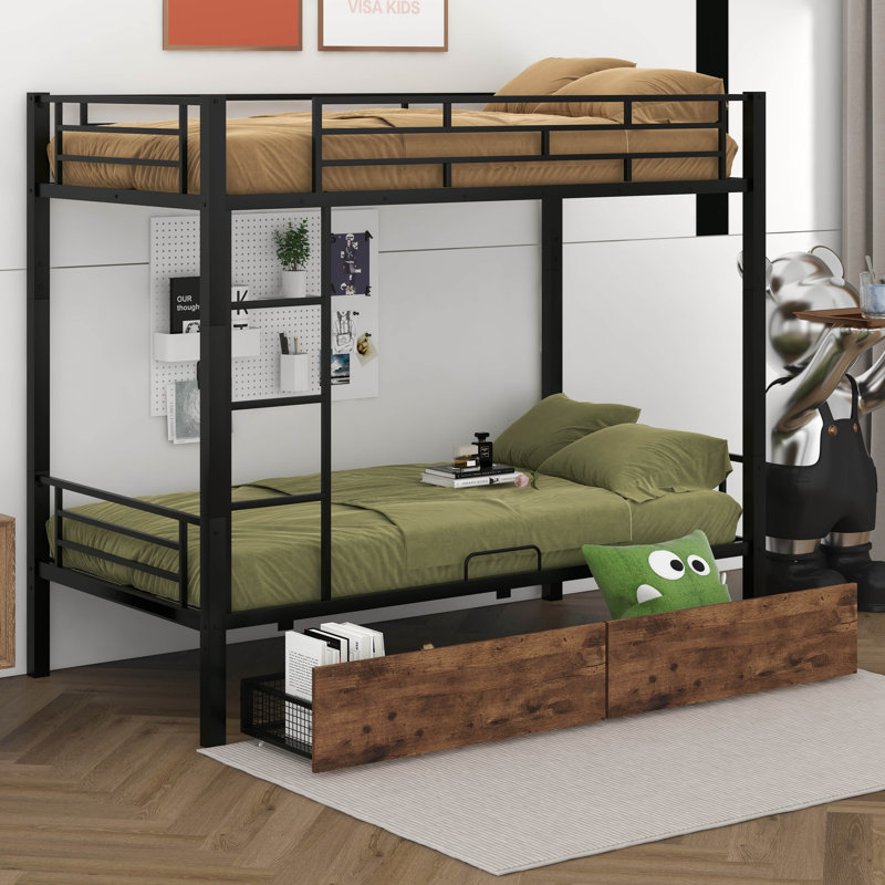 Lit superposé simple au-dessus de simple Caitlynn, pour enfants