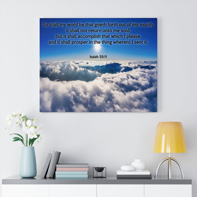 It Shall Not Return - Wrapped Canvas Textual Art, 18" H x 24" W x 1.25" D