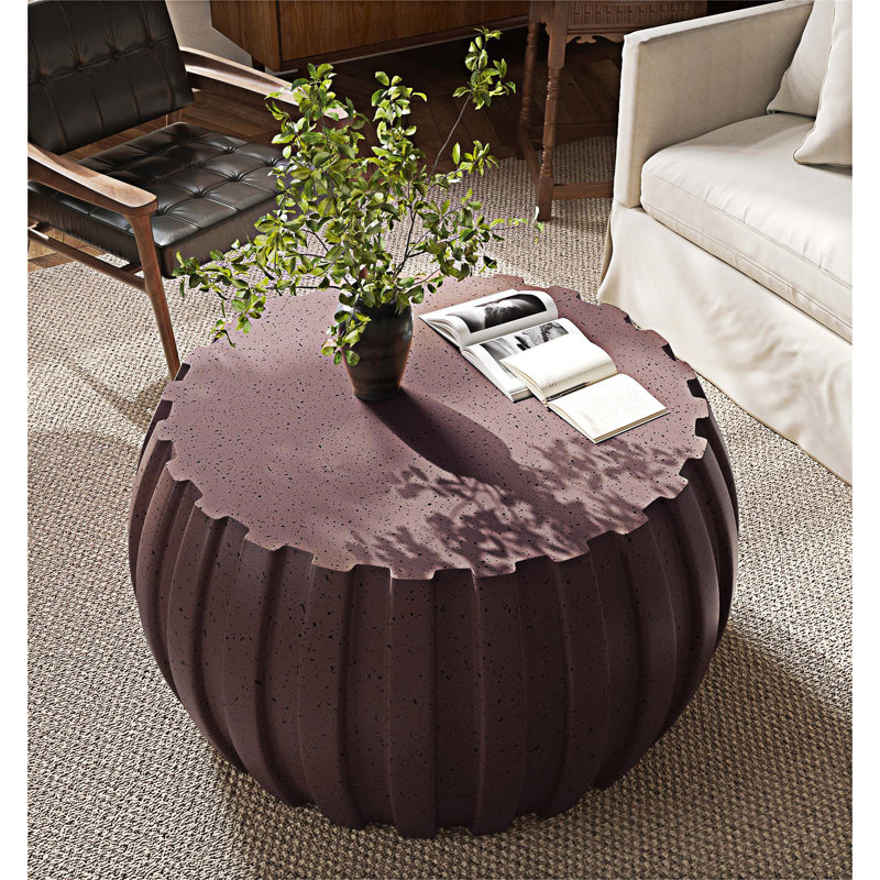 Table basse moderne et imperméable, Brun