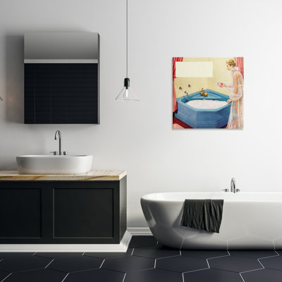 «Vintage Bubble Bath Girl» par Kathy Alper sur toile