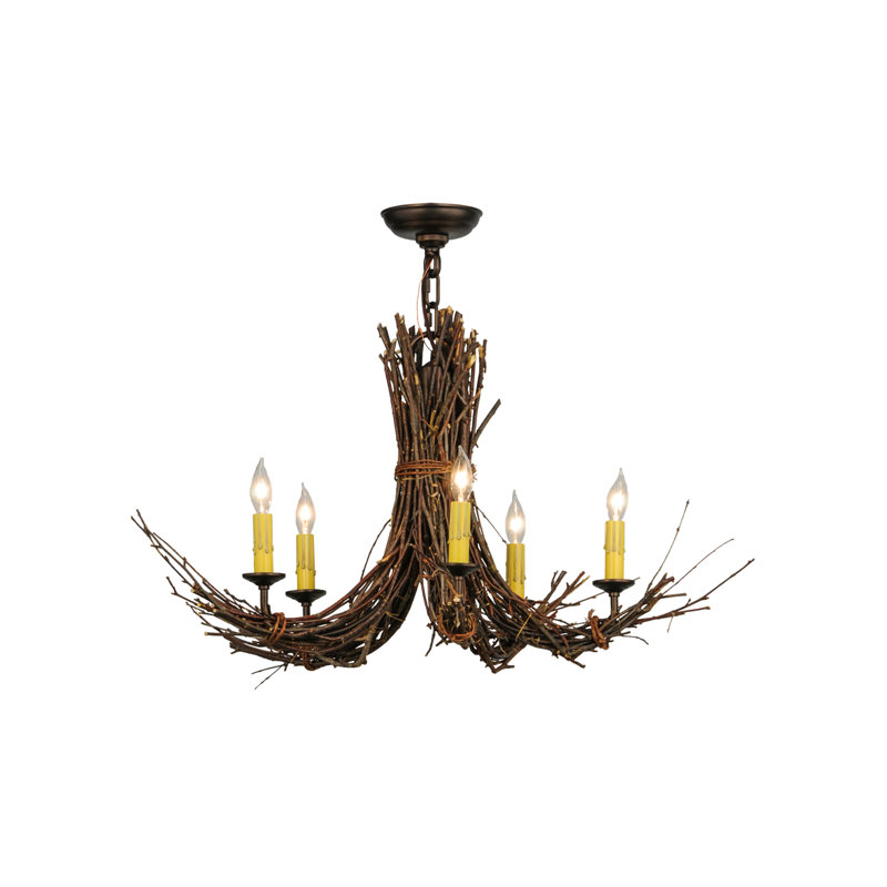 Rustic Lodge 5 - Light Chandelier
