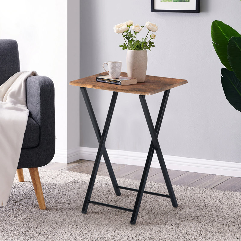 Plateau télé Milurd, ensemble de 2 plateaux télé pliables