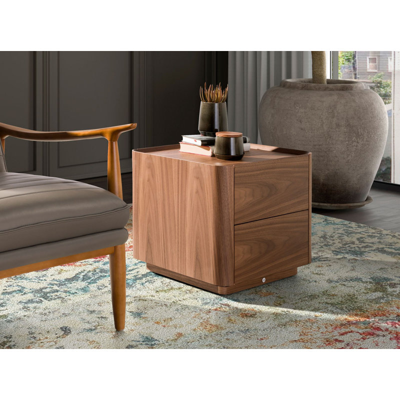 50cm W Manufactured Wood Bedside Table