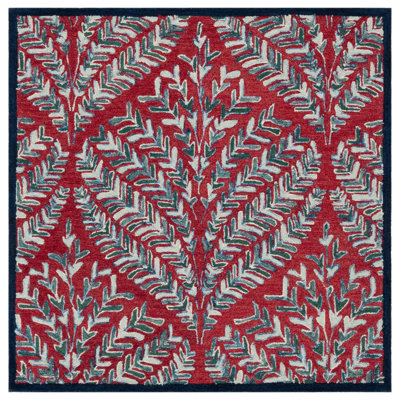 Chaitra Hand Tufted Wool Floral Rug