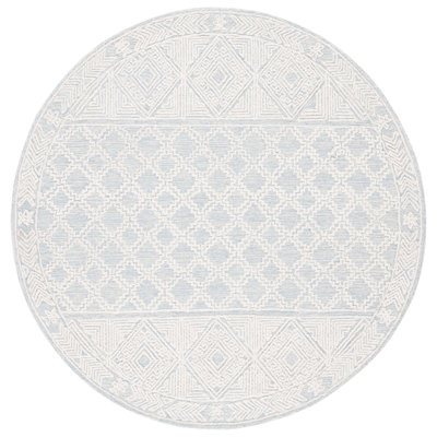 Abstract Hand Tufted Wool Geometric Rug