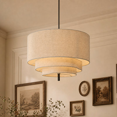 Lustre cylindrique irrégulier à 1 lumière