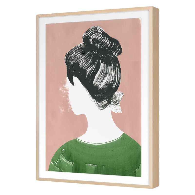 Jane Print by PC Ngo, Maple, 24" H x 16" W x 2" D