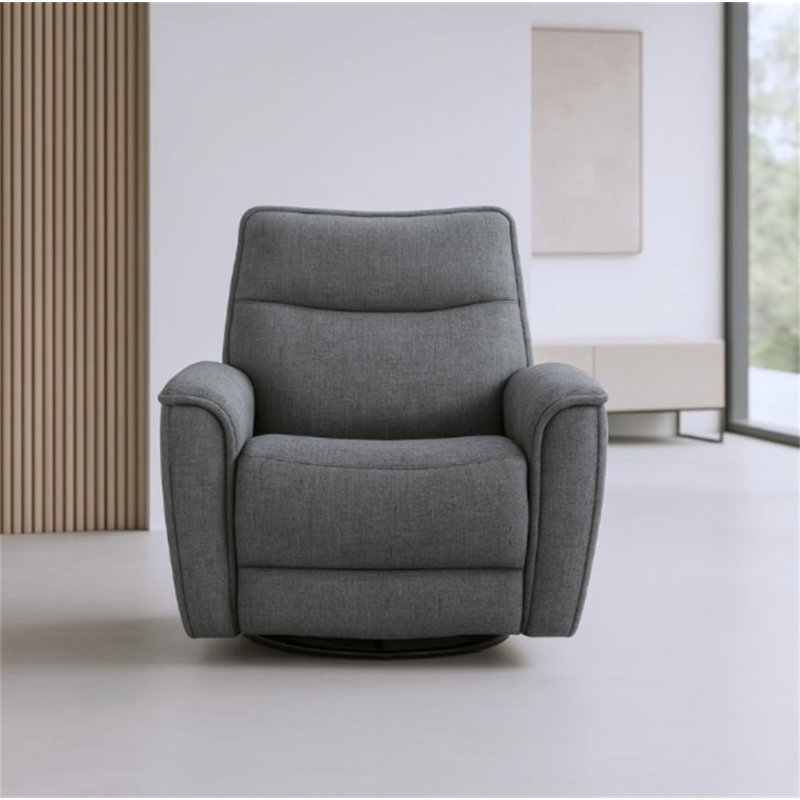 Fauteuil inclinable pivotant rembourré Man Wah Brisbane, Granite