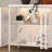 4-Door Accent Cabinet With Tempered Glass And Adjustable Lights-31531971