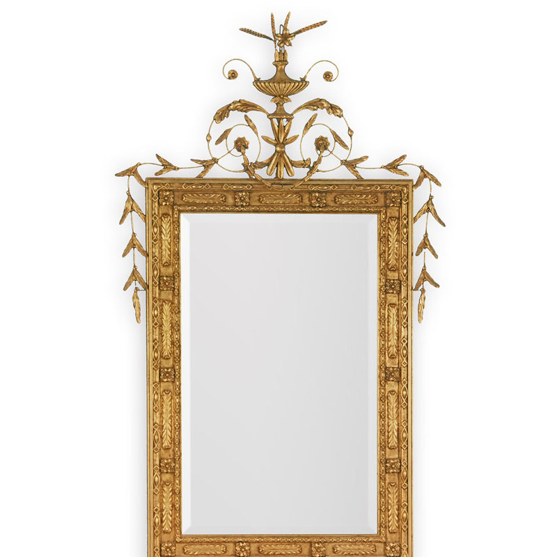 Miroir d’appoint biseauté traditionnel the Oglethorpe, 55 po x 32 po
