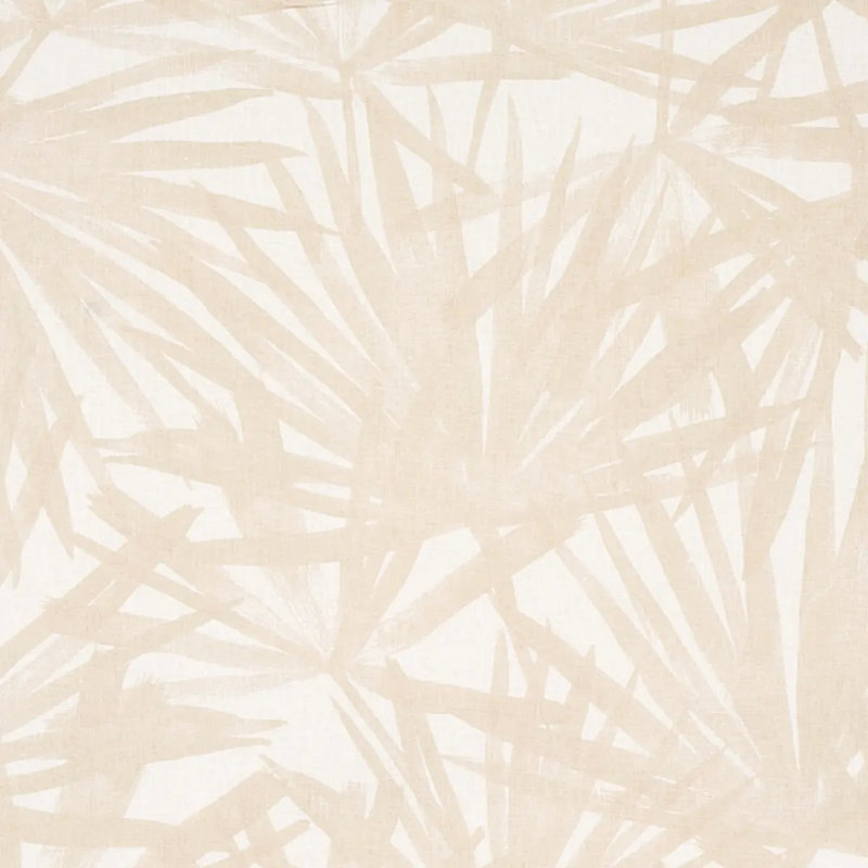 Sunlit Palm Linen Fabric, Sand