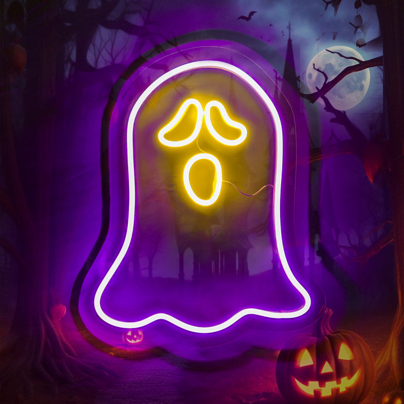 13" Ghost Led Neon Sign
