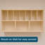 Tablette murale en bois de bouleau Angeles, meubles de rangement préscolaire ou de classe, tablettes de la garderie, assemblage requis