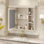 Armoire de rangement murale avec porte miroir-56344125