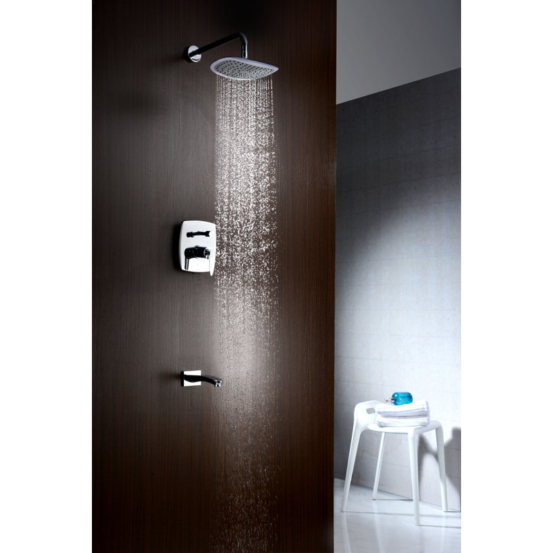 Tempo Tub & Shower Faucet with Rough in-Valve, Polished Chrome