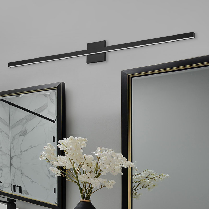 Ruhamah Dimmable LED Vanity Light, Matte Black