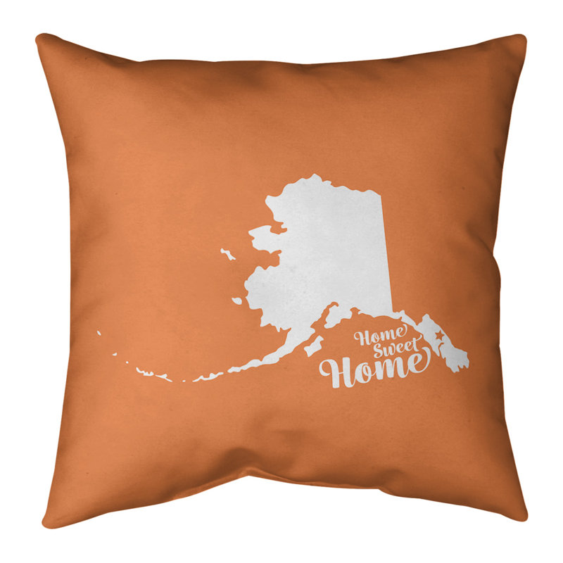 Housse de coussin pour la maison, Mobile, 14 po x 14 po, Orange