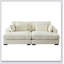89.76 Inch Double Sleeper Sofa Cloud Couch Soft Fluffy Fabric Upholstery With Square Armrests