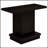 Fiona Cappuccino Engineered Wood Pedestal Console Table, Durable and Stylish for Modern Interiors